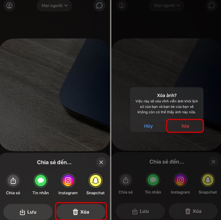 Xóa ảnh trên Locket - Thao tác xóa ảnh trong ứng dụng trên Android Xóa ảnh trên Locket - Thao tác xóa ảnh trong ứng dụng trên Android
